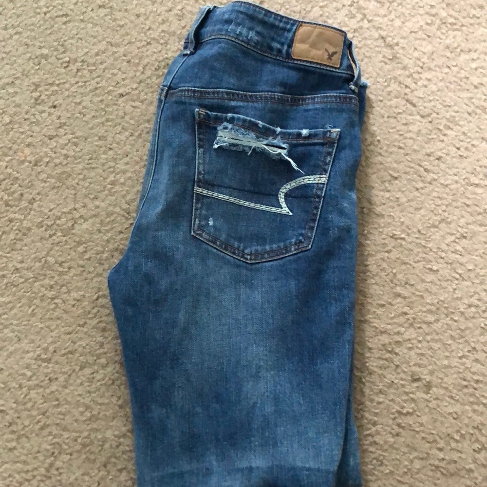 american eagle ripped jeans